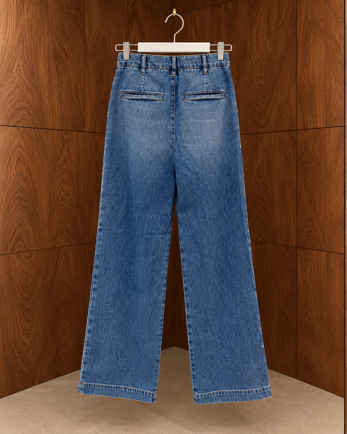 Premium High Rise Denim Trousers
