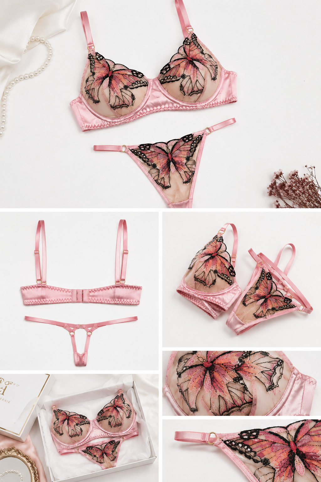 BUTTERFLY Model– Elegant Lace Lingerie Set