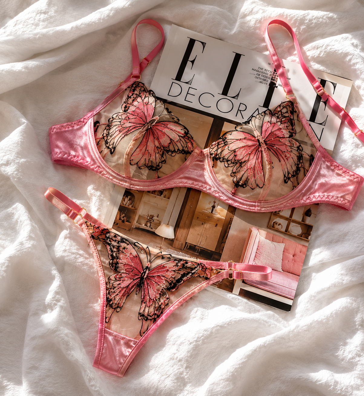BUTTERFLY Model– Elegant Lace Lingerie Set