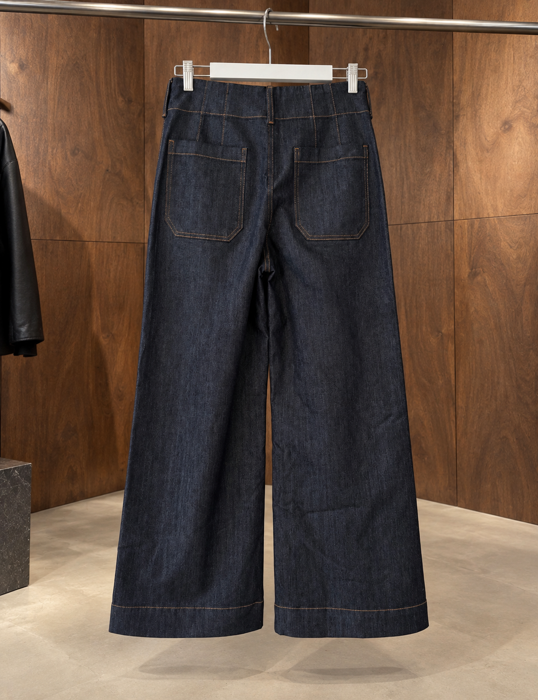 Oasis Crystal Embellished Wide-Leg Denim