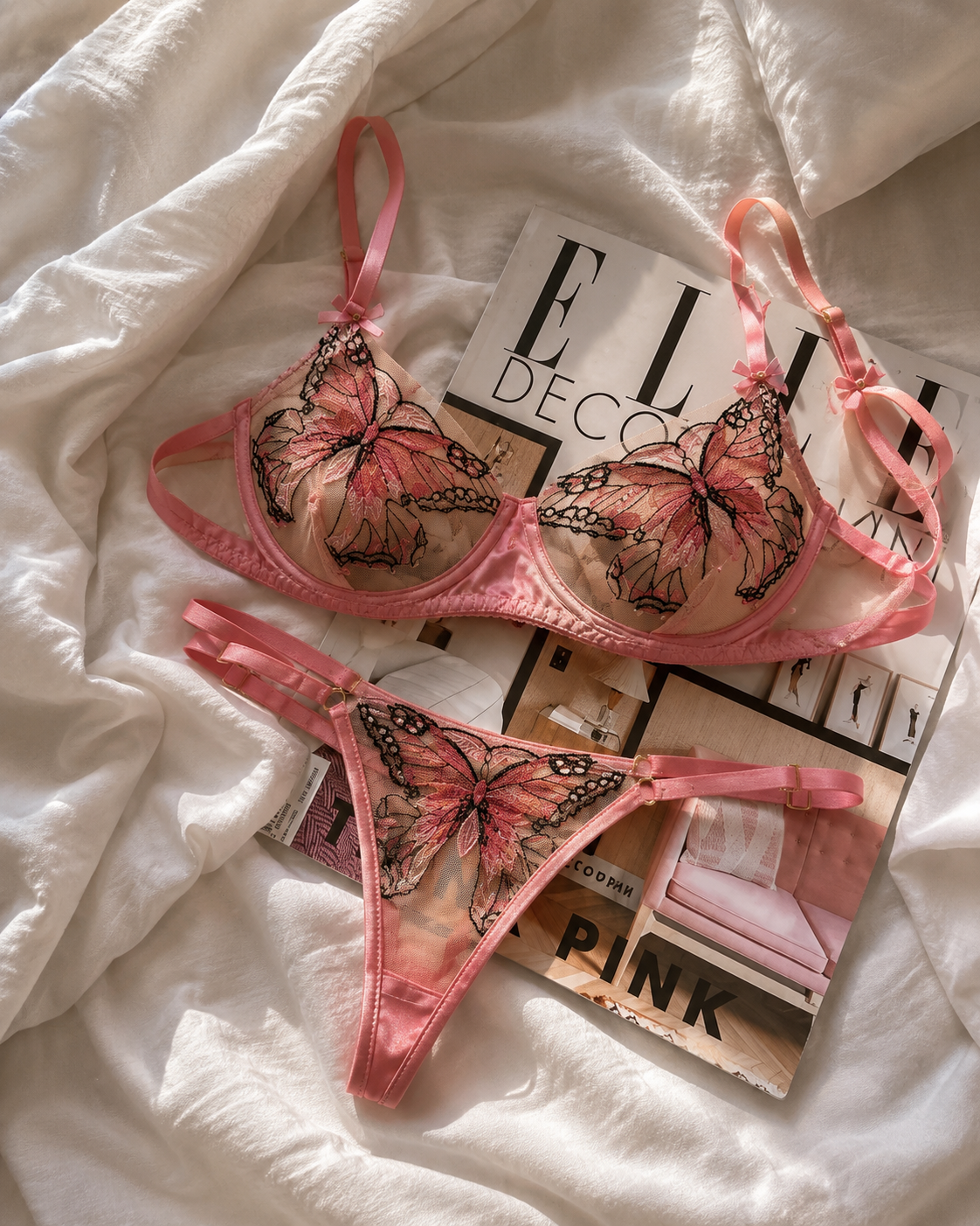 BUTTERFLY Model– Elegant Lace Lingerie Set