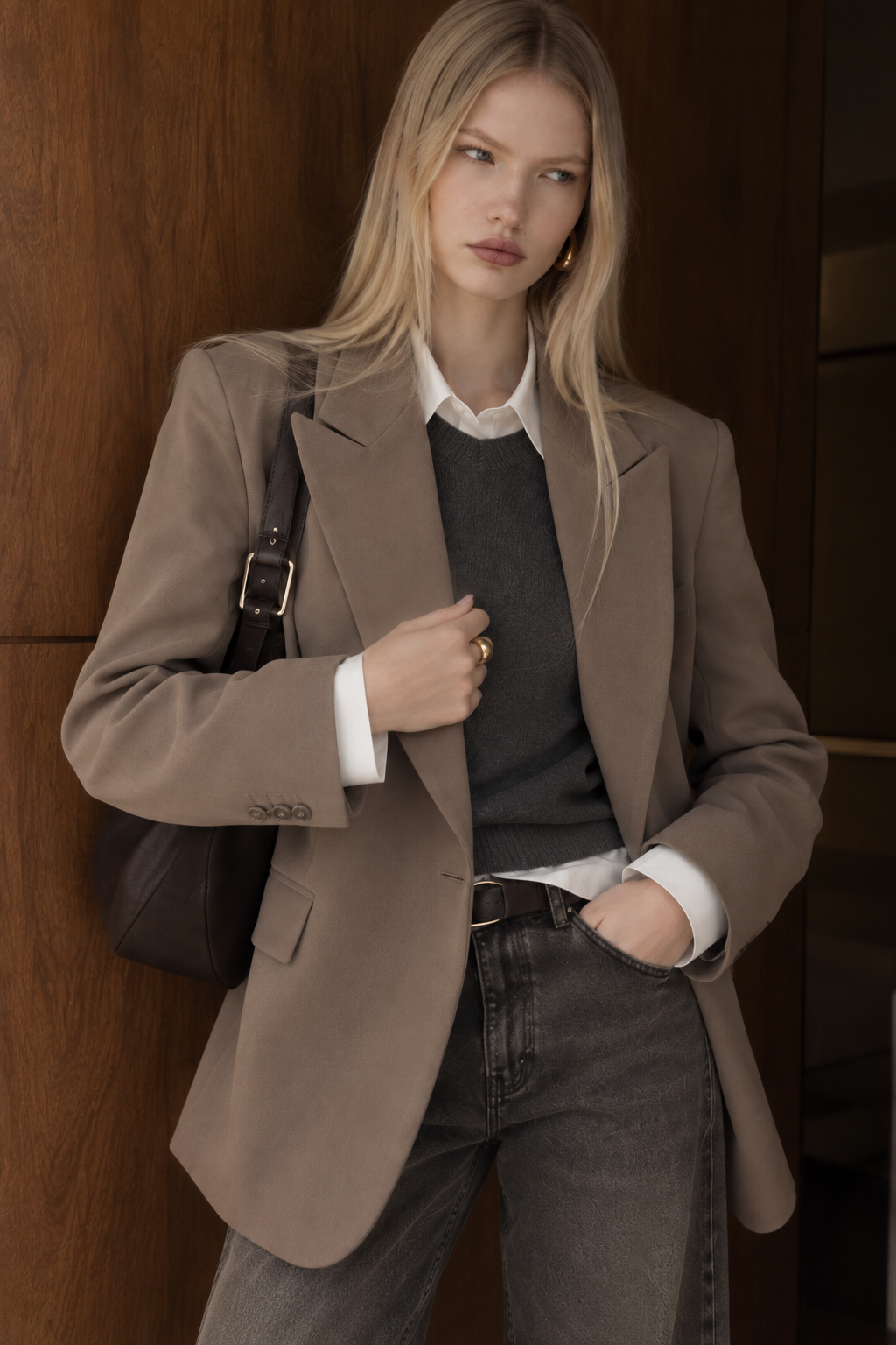 Mocha Tailored Blazer