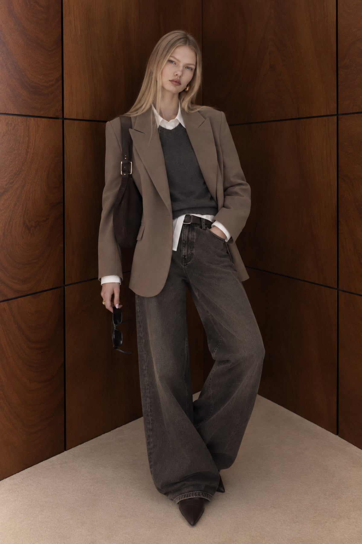 Mocha Tailored Blazer