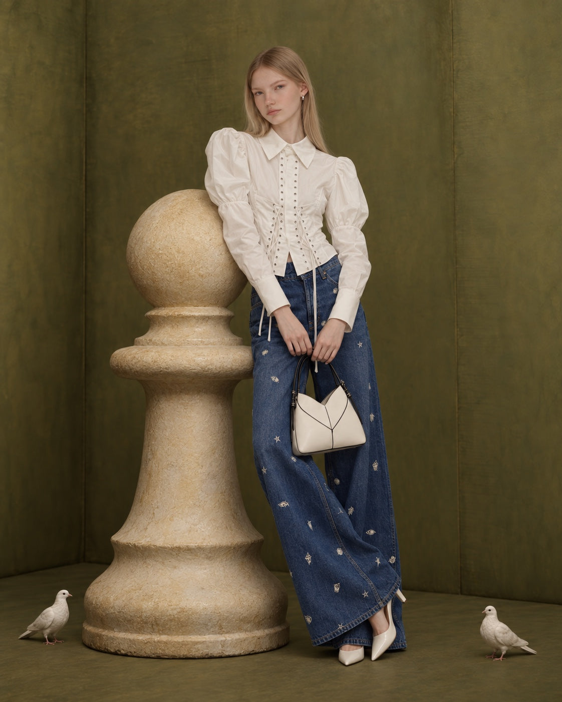We The Free Westward Embroidered Jeans front editorial