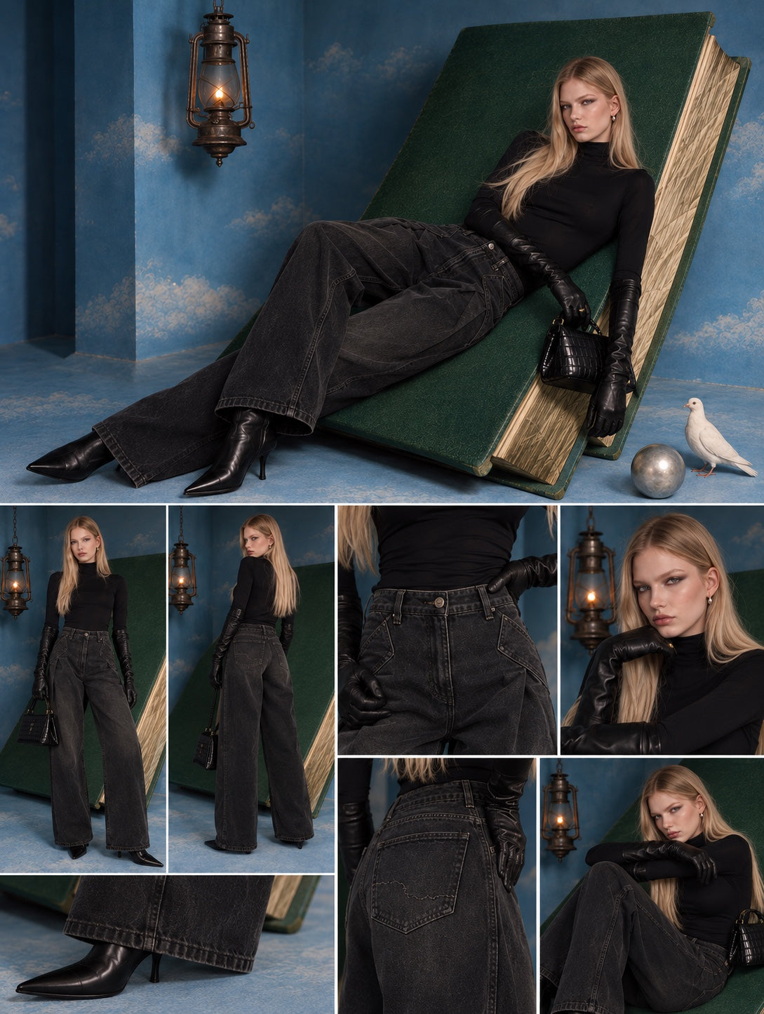 Golden Hour Trouser Jeans front and back details